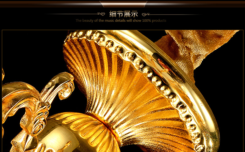 蒙特丽智慧云 客厅灯别墅灯卧室灯酒店灯欧式锌合金水晶吊灯66170 电镀金黄工程灯具(B) 12+6
