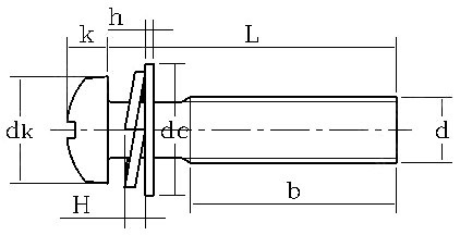 5m3m4m5m6m8平弹垫螺栓 m5*12【20粒】