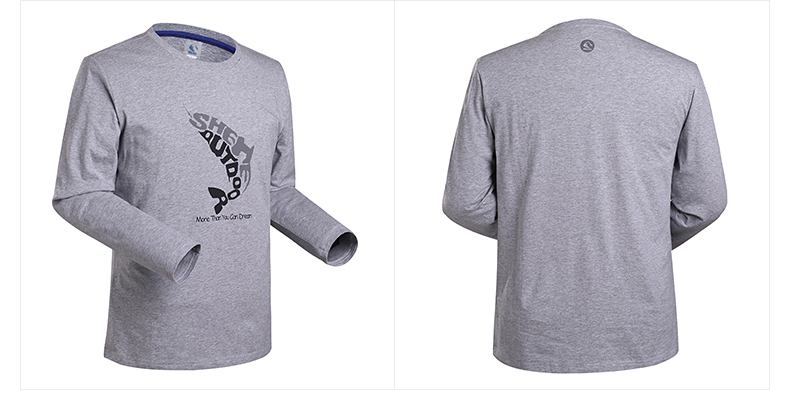 shehe极星户外t恤男款圆领长袖体恤衫文化长t951509d 墨绿 m【图片 价