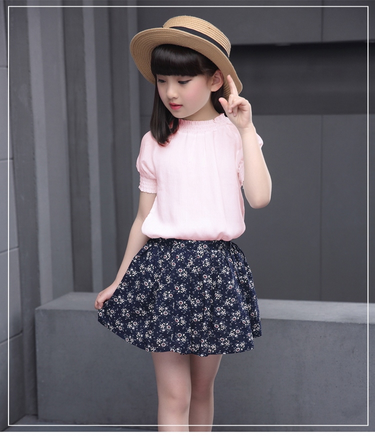 更亘青韩版时尚女童夏装连衣裙三四五六七八九十岁小学生女孩公主裙子