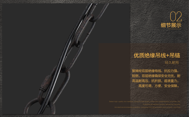 惟柯(wake)Lof美式乡村餐厅吊灯复古仓库工业风现代创意锅盖吊灯WD986 铁锈色 配爱迪森灯泡