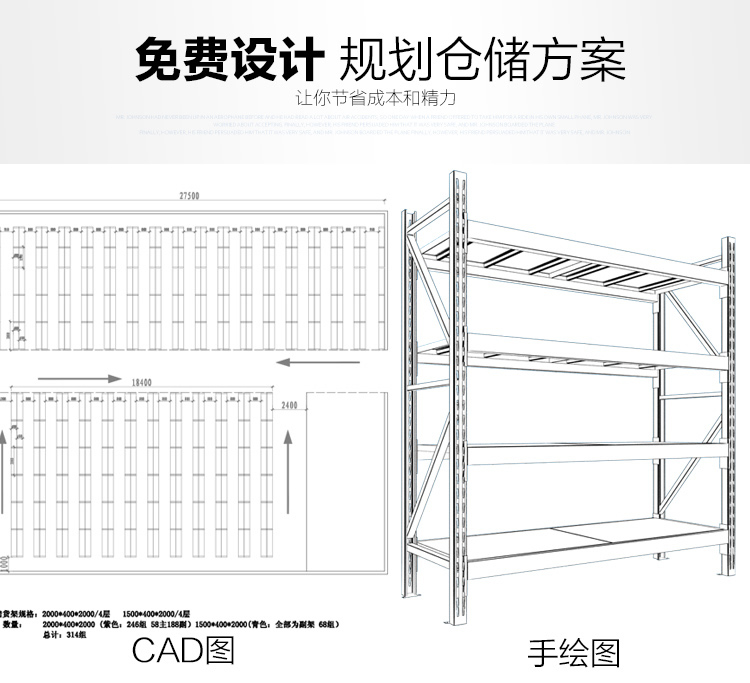 實邦 重型倉庫貨架大型倉儲托盤置物架五金配件展示架 藍色重倉 150*