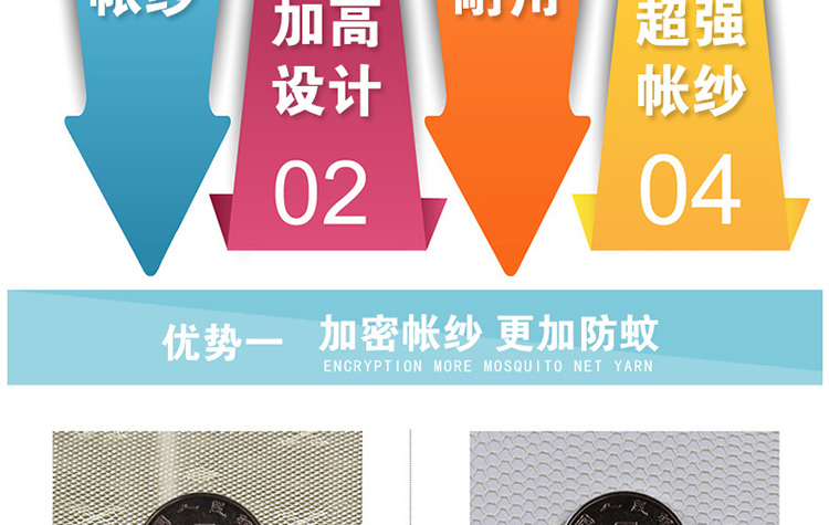 
                                        【满三件打八折】欧雅利格 oylec 三开门蚊帐  加高坐床式 防蚊层 蒙古包 免安装 香梦-紫色 1.2m床                