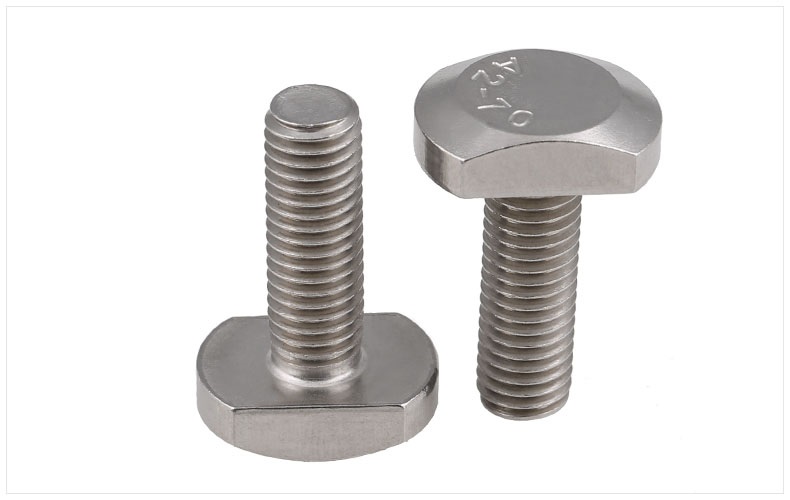 佰瑞特 304不锈钢t型螺丝m5m6m8m10m12 t型槽用螺栓 t形压板螺丝钉gb