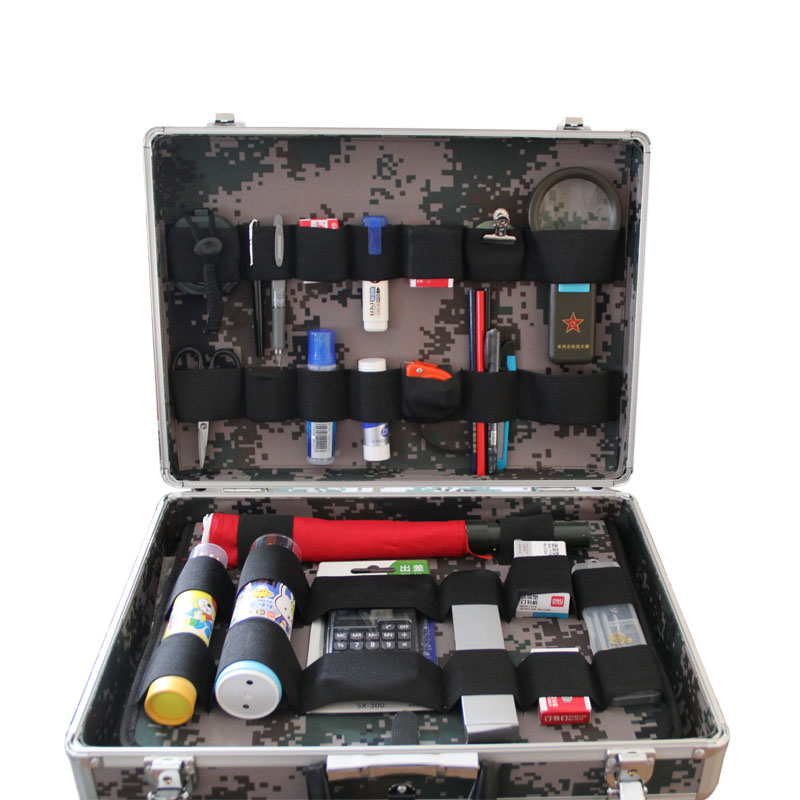 迪恪赛威 野战参谋作业箱迷彩标图箱 指挥器材箱 内置指挥尺等32样 满