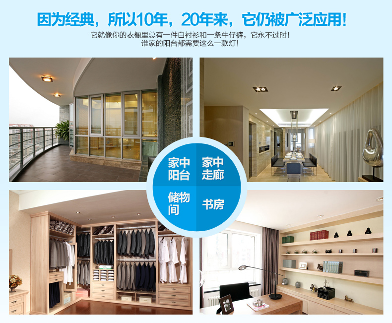 立莱leelite led吸顶灯现代简约 圆形灯饰阳台过道走廊灯具 暖白光4000K 24W