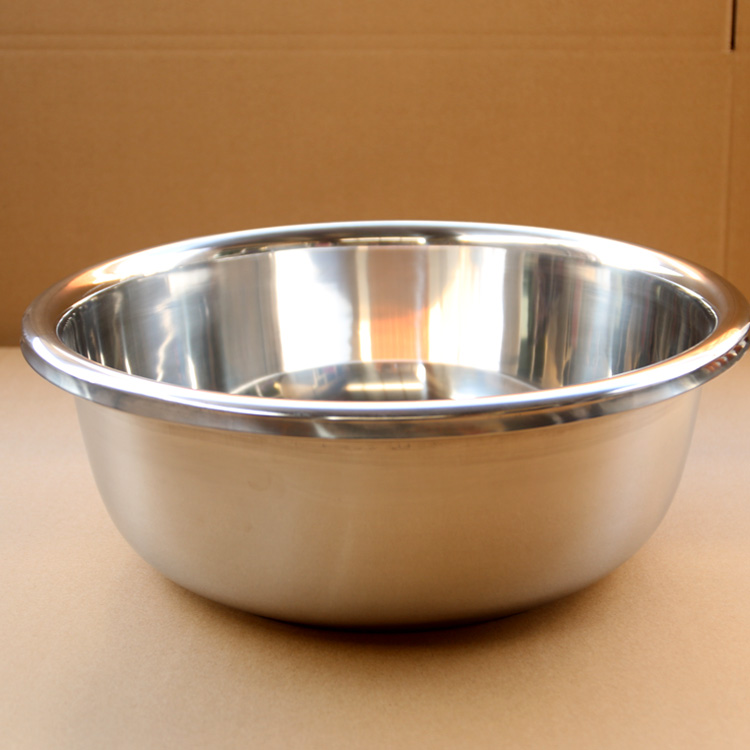 ker) 不锈钢洗澡盆洗脸盆加厚加深 圆形不锈钢大盆洗衣服大盆超大盆子