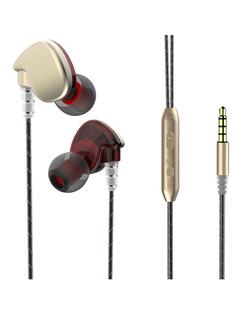 墨一 手机耳机 入耳式重低音线控带麦运动挂耳式耳塞全民k歌 苹果华为