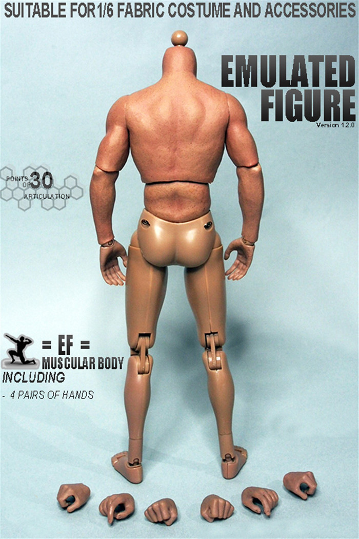 盛创户外zctoys兵人素体1/6包胶肌肉素体亚洲人杰森斯坦森金刚狼肌肉