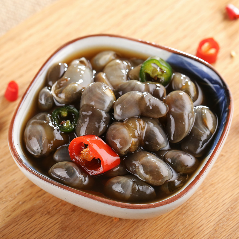 品三江 麻辣醉泥螺 香辣黄泥螺 麻辣醉螺 320g/瓶 腌制海鲜_ 6折现价