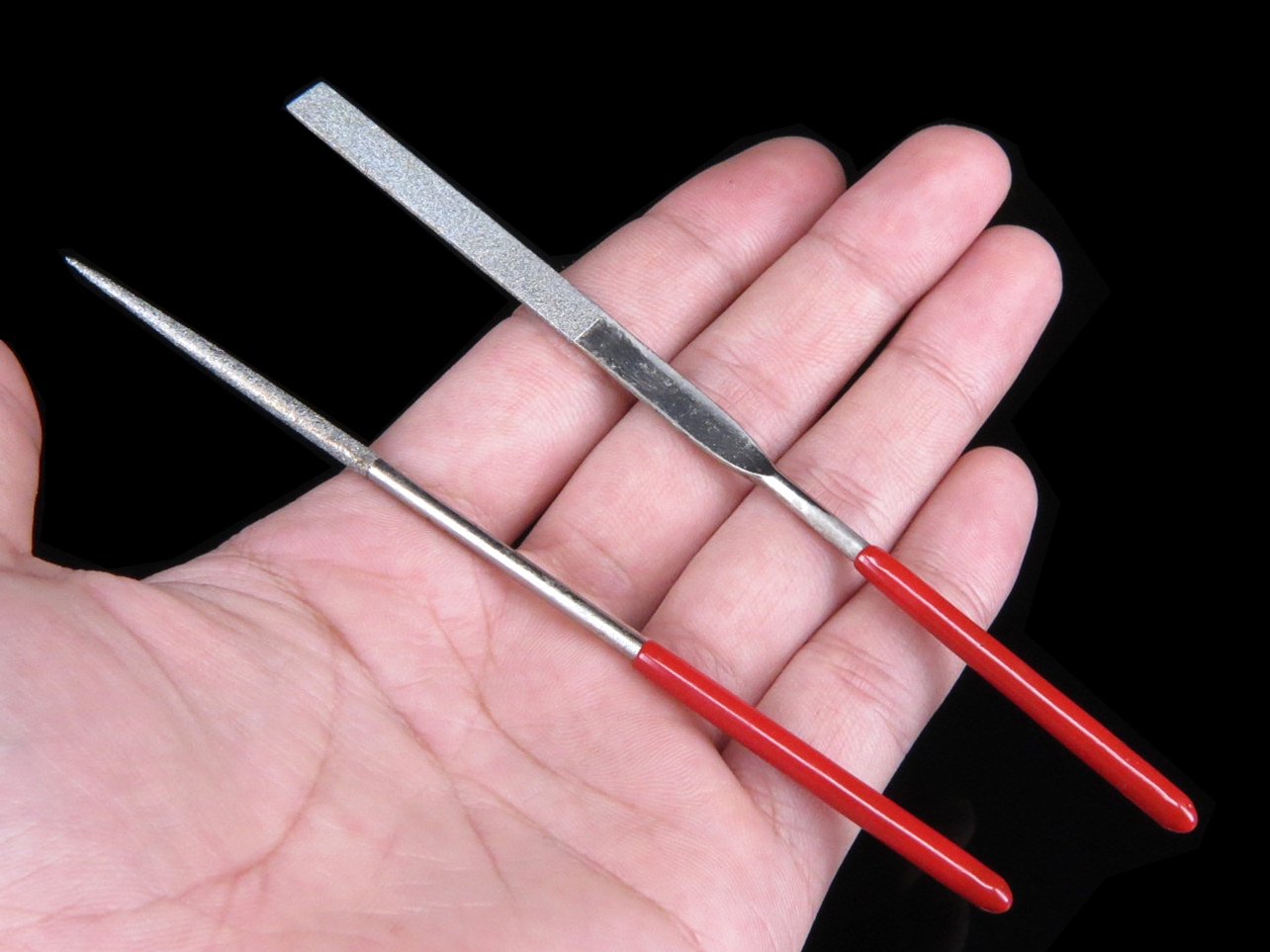 磨利特金刚砂锉刀金刚石圆挫刀文玩小平板整形锉玉石蜜蜡绿松石打磨