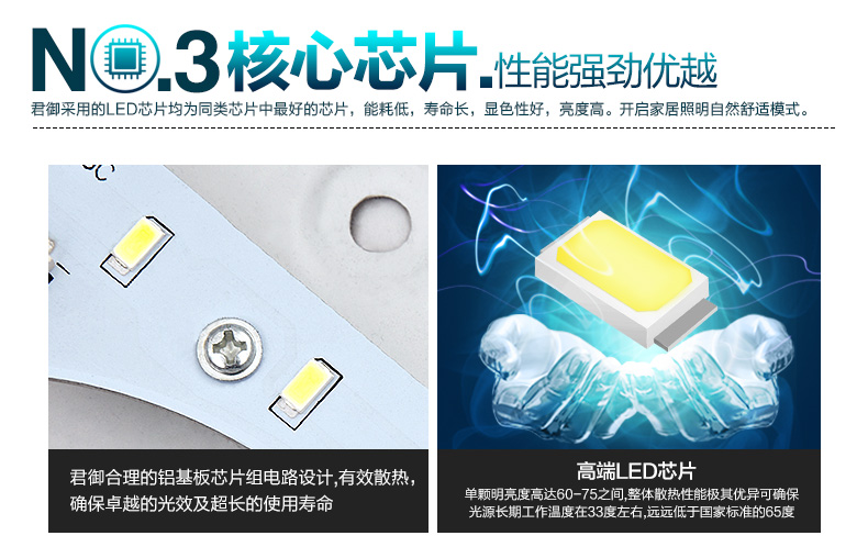 君御现代LED吸顶灯客厅书房卧室餐厅灯具1162 1162-620方金