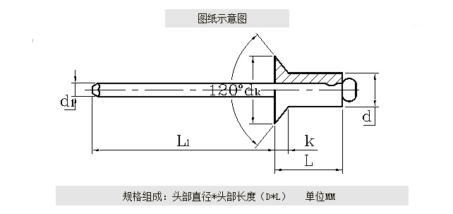 佰瑞特 沉头铝制304抽芯铆钉 装潢钉 平头铝拉钉 拉铆钉 m2.4m3.