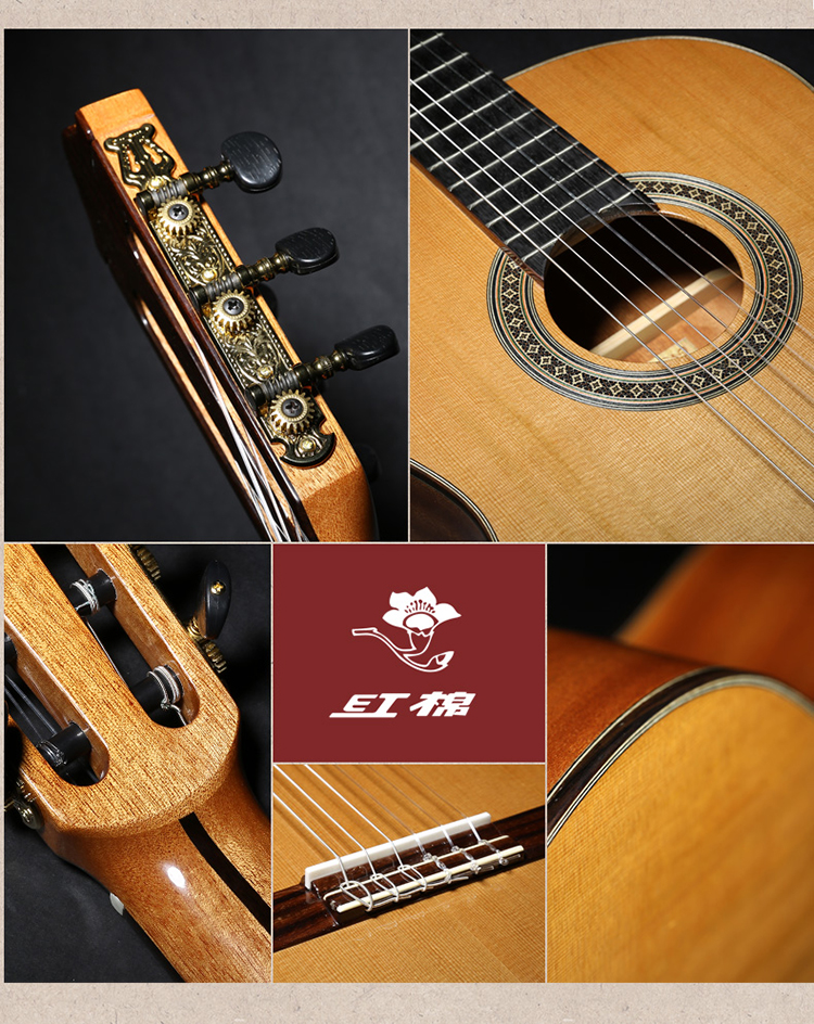 红棉kapok古典吉他39寸单板面单吉它 c31-39寸古典吉他_ 4折现价1599