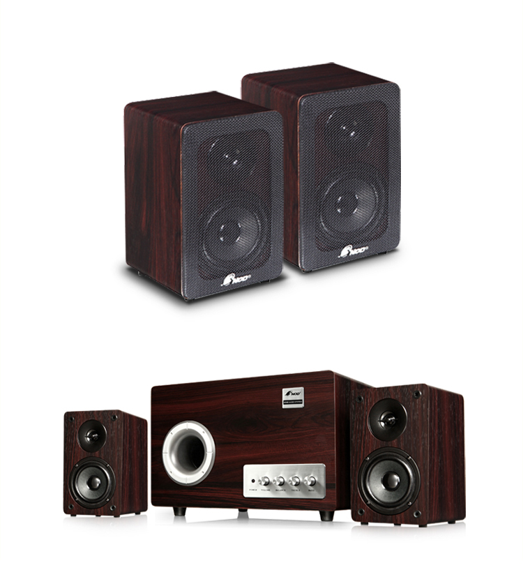 三诺(3nod)la-6906p多媒体电脑音箱时尚百搭低音炮 2.1有源音箱 黑色