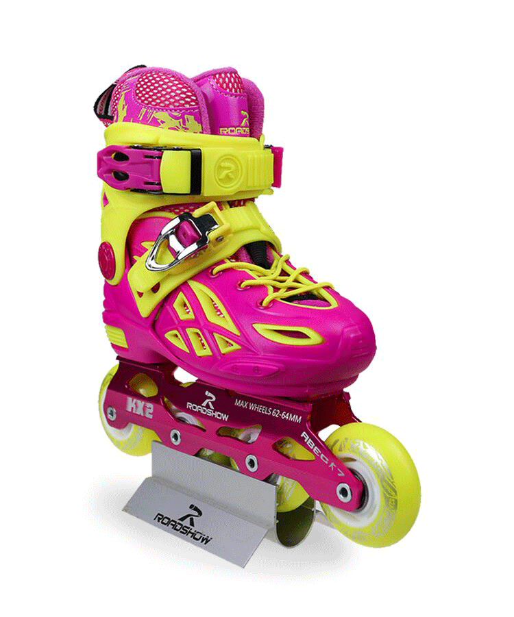 乐秀(roadshow) 乐秀kx2溜冰鞋儿童平花鞋轮滑鞋男女3-4-5-6-7-8岁 粉