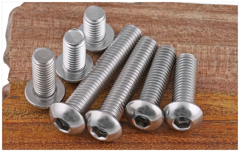 半圆头盘头内六角螺钉iso7380螺栓 316圆头内六角 m6*16【10粒】