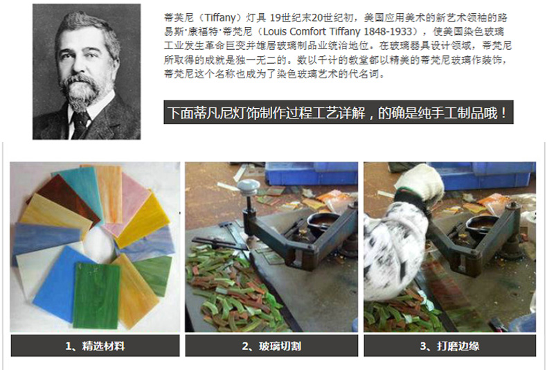 波西米亚 吊灯地中海吊灯 欧式田园客厅餐厅   卧室创意浪漫灯具 黄色水滴罩+LED白光