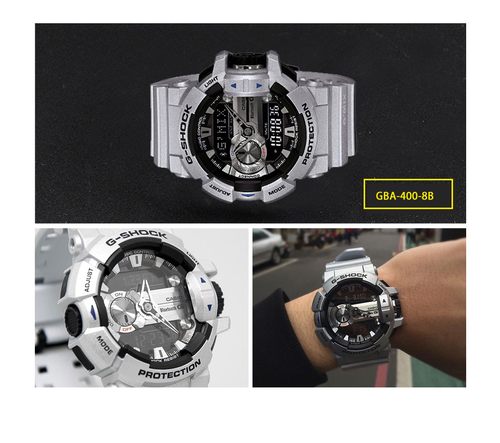 卡西歐(casio)手錶 g-shock旋轉錶冠藍牙防水酷炫迷彩男表 gma-b800