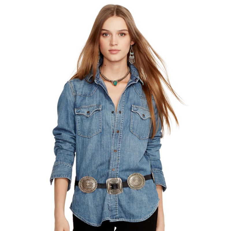 
                                        拉夫劳伦Ralph Lauren Denim 街头潮流衬衫女士                