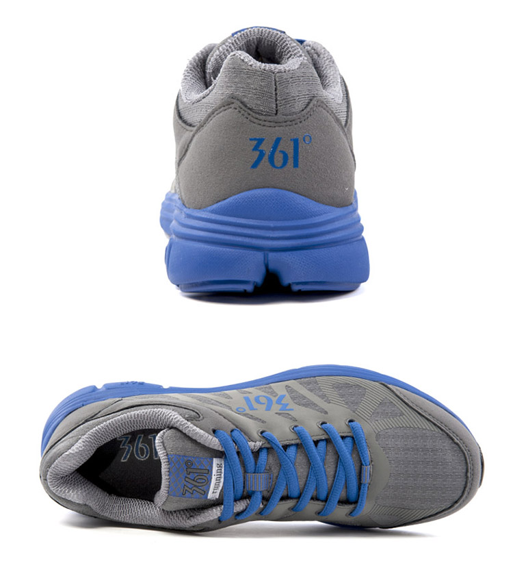 361度运动鞋 男鞋慢跑鞋 跑步鞋 透气鞋男式网面鞋571332244 深棕/白