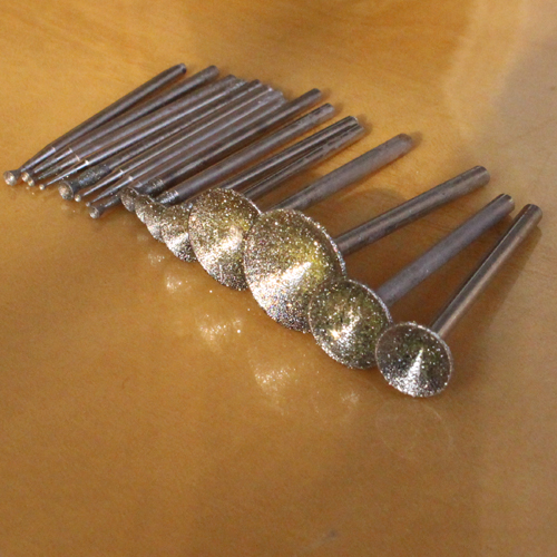 磨利特套装玉雕工具翡翠磨针金刚石磨头金刚砂磨头q针凹针玉石珠宝磨