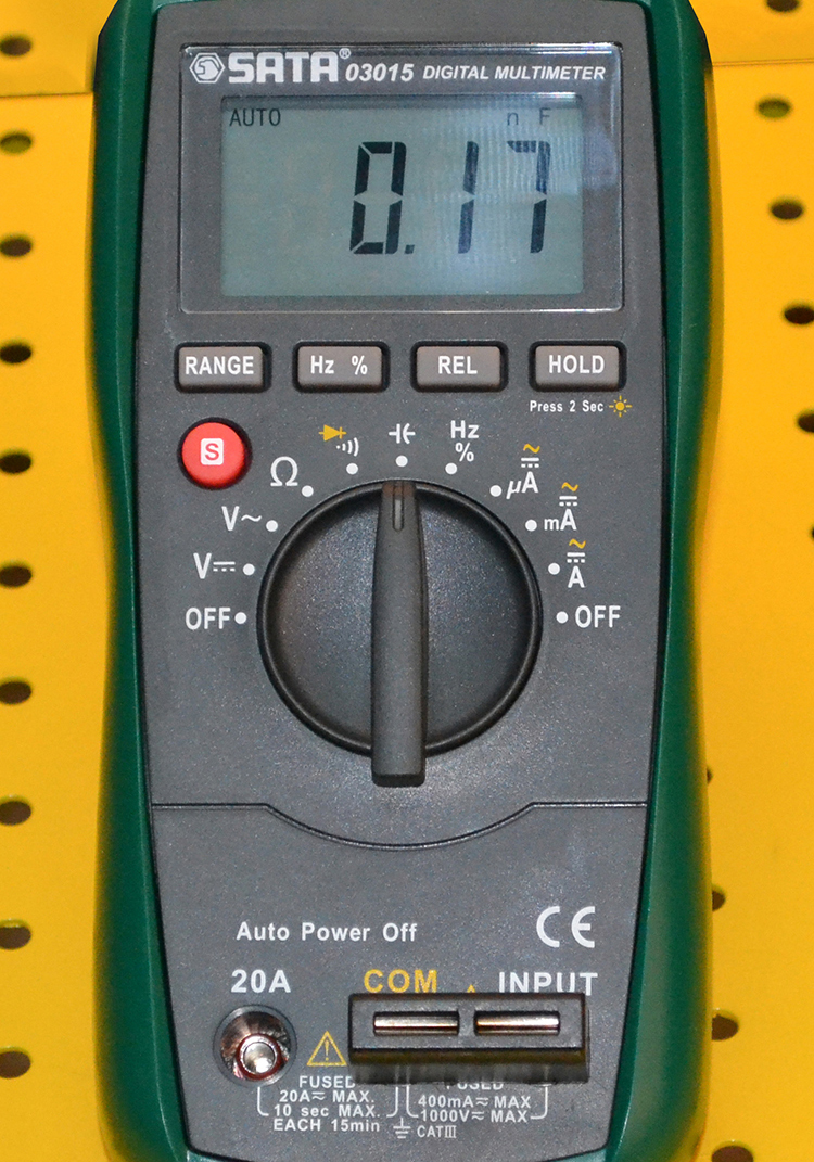 世达(sata) 数字万用表电工工具 无温度测量03015