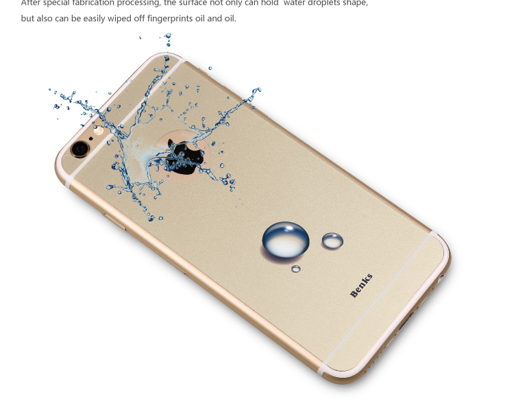 Benks 苹果6s钢化玻璃高清手机贴膜 适用于苹果6s/iPhone6s/6s Plus (0.3mm)钢化背膜-泡芙小姐【5.5英寸】