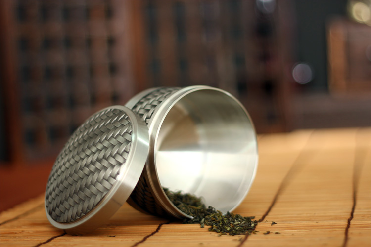 
                                        品茶忆友 纯锡茶叶罐 花开富贵茶盒 茶道配件 密封存茶罐500ml 花开富贵                