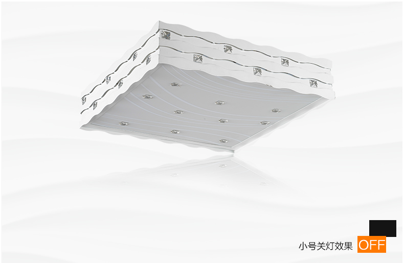 【金幻】LED吸顶灯客厅灯卧室灯铁艺创意书房餐厅灯具灯饰 铁艺客厅灯琥珀水晶 90*67无极调光72W_带遥控  SF