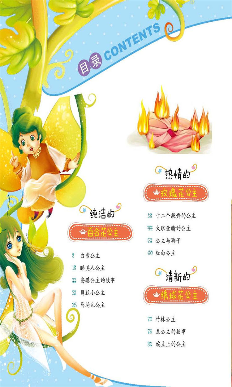 快乐的郁金香公主 青蛙公主 拇指姑娘 科特堡公主 牧鹅公主的故事