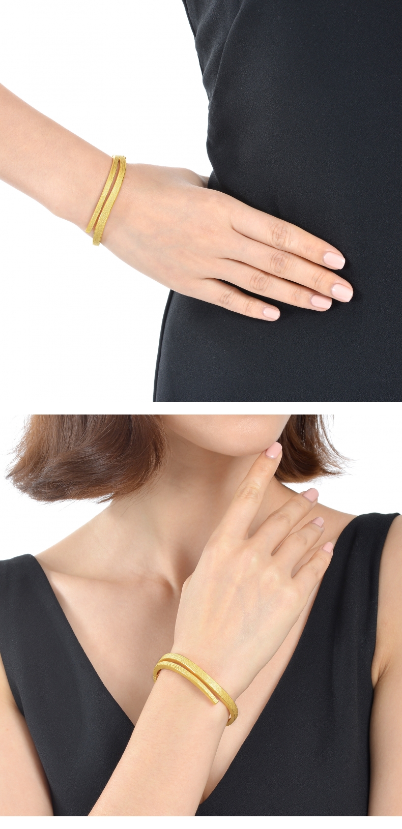 周生生黄金足金时尚树皮纹传承手镯结婚贺礼79381k计价08圈2725克含工