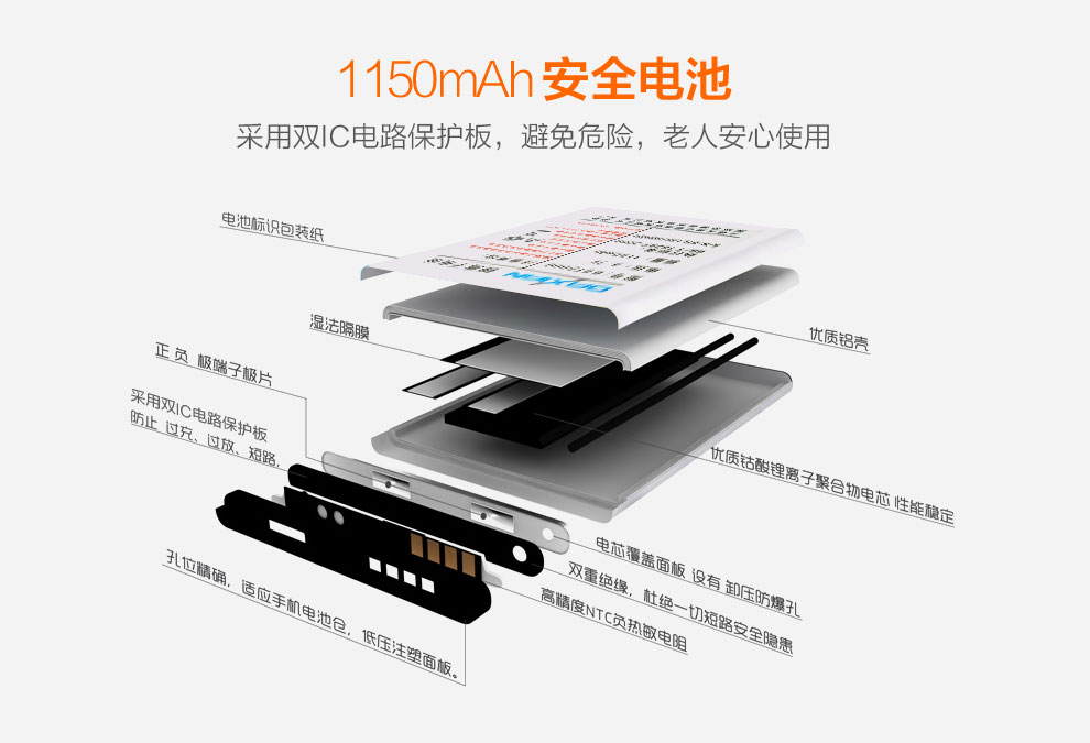 大显(DaXian) GST6000 移动/联通2G(GSM)大字大声手写 老人手机 黑色