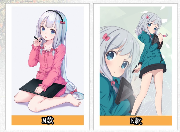 刻沫 我的妹妹是黄漫老师 埃罗芒阿老师 和泉纱雾 动漫卷轴挂画布画