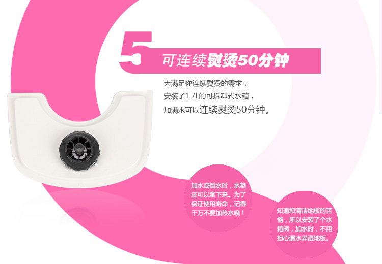 
                                        爱妻 蒸汽挂烫机 家用电熨斗 蓝                