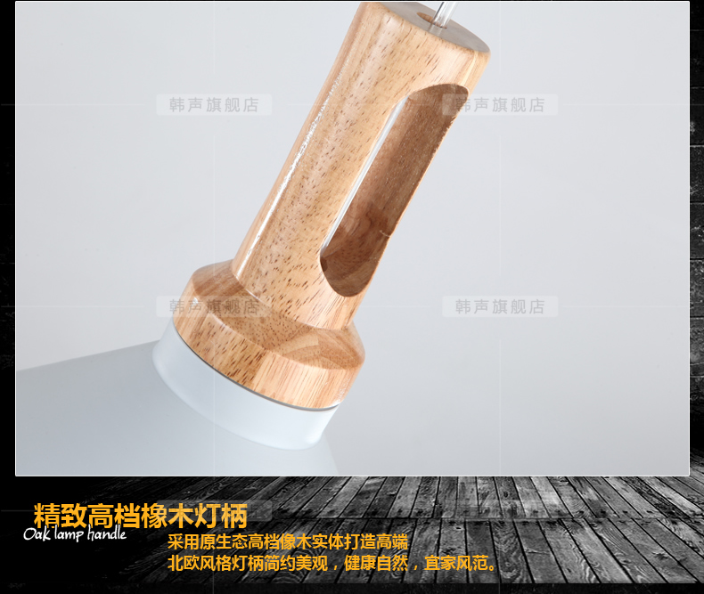 韩声 现代简约餐厅灯具单头咖啡厅吧台工业风个性创意饭厅宜家三头吊灯8100 C款