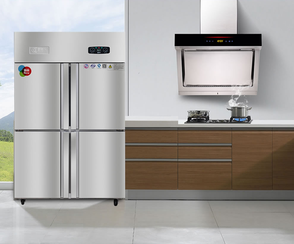 欧驰宝/oucboll bcd-1200 双温四门饭店厨房冷柜660l全冷冻冷藏冰柜