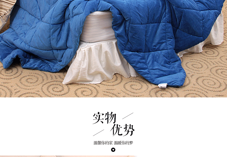 
                                        天绫家纺 两用午睡被车用靠垫抱枕被子 双面加厚天鹅绒  45*45/135*200cm 蓝色 45*45/135*200cm                