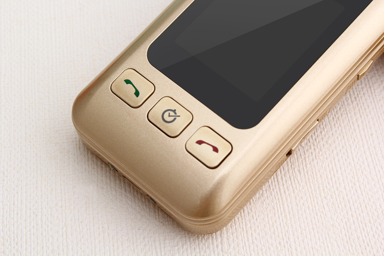锋达通（Fadar）C6 电信2G翻盖老人手机 金色