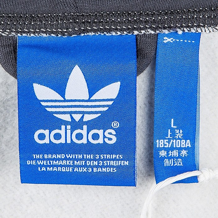 adidas 阿迪达斯 三叶草 男子 拉链帽衫 中麻灰 s89959 如图 xs