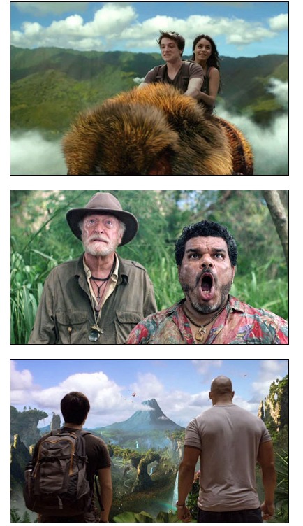 而蝴蝶的体型却可能庞大得惊人,因此神秘岛中的食人鸟和蜥蜴被成倍