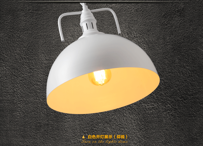 惟柯(wake)Loft美式乡村复古北欧美式吊灯工业风仓库过道餐厅饭厅吊灯WD971 18cm三头长盘-普通光源