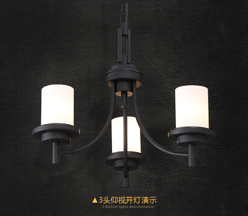 惟柯(wake)设计师的美式乡村复古工业吊灯餐厅卧室吊灯饰服装店吊灯WD972 6头圆形 含3WLED光源