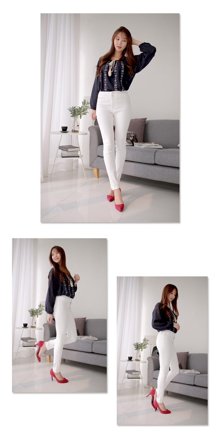 
                                        衫蔻 女装2017潮弹力紧身高腰牛仔裤女微喇裤显瘦九分喇叭裤子黑色 黑色(不加绒) 29码                