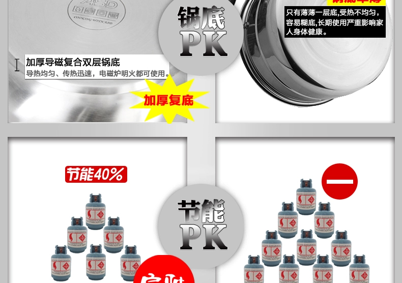 
                                        爱仕达（ASD） 蒸锅30CM三层不锈钢复底电磁炉通用 ZS30E1Q                