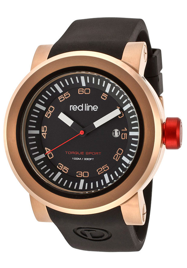 红线(redline)男士时尚夜光防水石英50049-rg-01表专柜