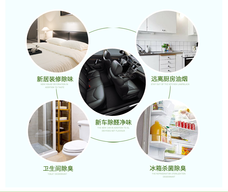 
                                        
                                        快活林 急入住活性炭除甲醛 装修新房除味活性竹炭包家用 1600g母婴炭                
