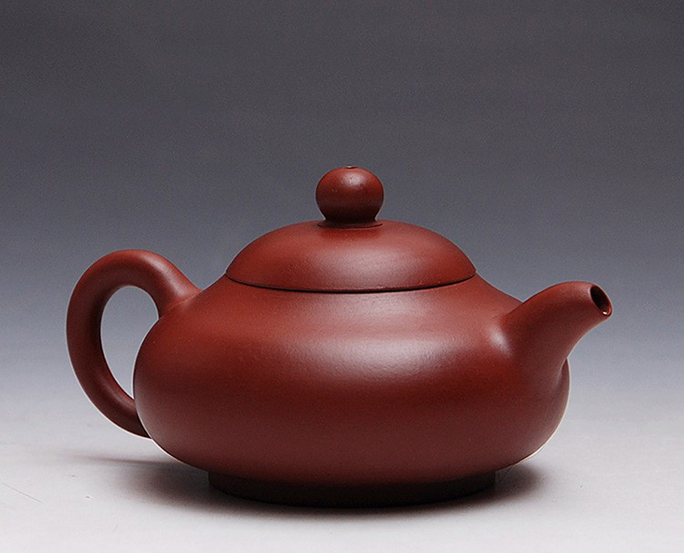 美典meediea宜兴紫砂壶名家紫砂壶茶壶茶具卢伟萍大红袍潘壶135ml