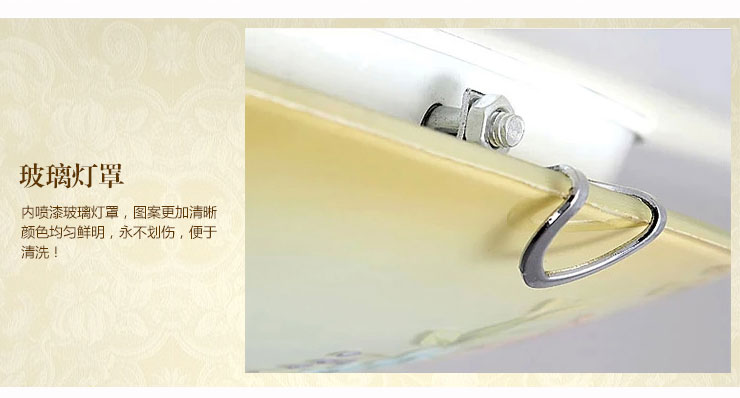 蒙特丽 卧室阳台过道灯吸顶灯MB66 欧式田园风灯具(B) 彩蝶(30cm) 自带LED贴片光源版