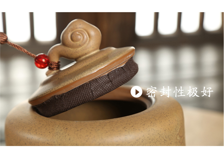 茶叶罐陶瓷 云起龙骧茶叶罐 中号密封特价包邮普洱茶醒茶大码